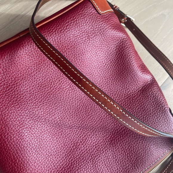 Dooney & Bourke Maroon Pebble Grain Crossbody - Picture 5 of 8